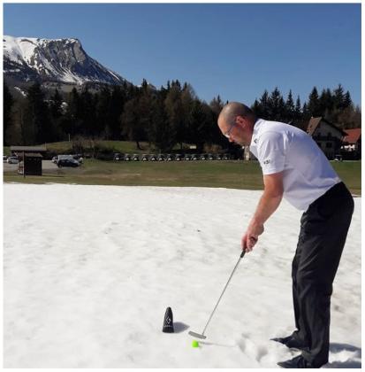 Jean DOYER Golf sur neige à Bayard