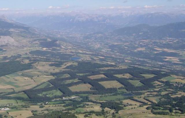 La foret de Bayard vue du ciel