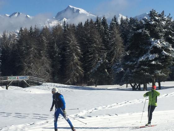 Vue imprenable sur le Vieux Chaillol depuis le stade de neige